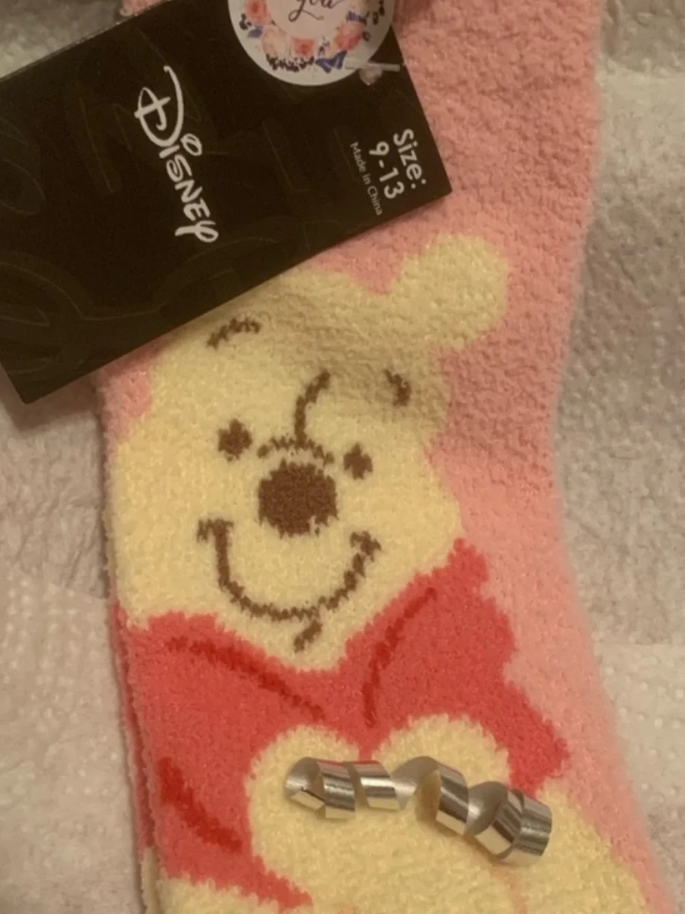 Disney Winnie the Pooh Red and Yellow Socks NEW